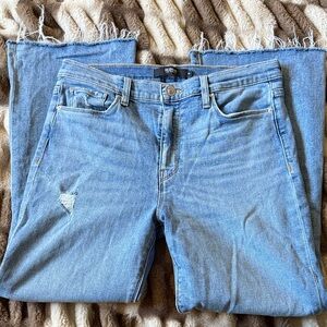 Blue Distressed Women's Jeans